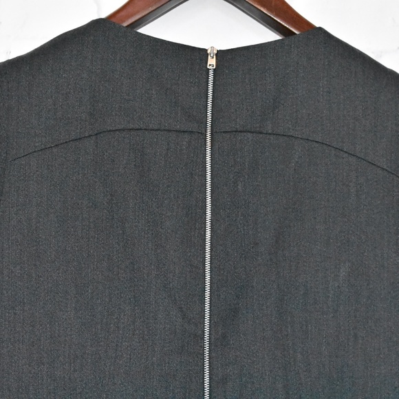 J CREW FAUX LEATHER POCKET SHIFT DRESS Size 12 - Picture 5 of 6